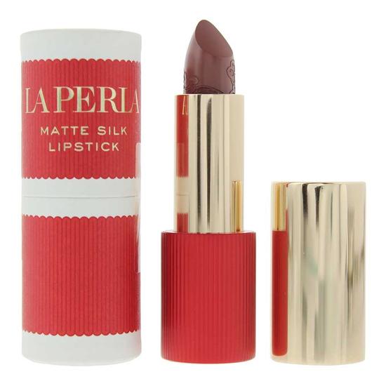 La Perla Matte Silk Auburn Red Lipstick - #111 - 3.5g