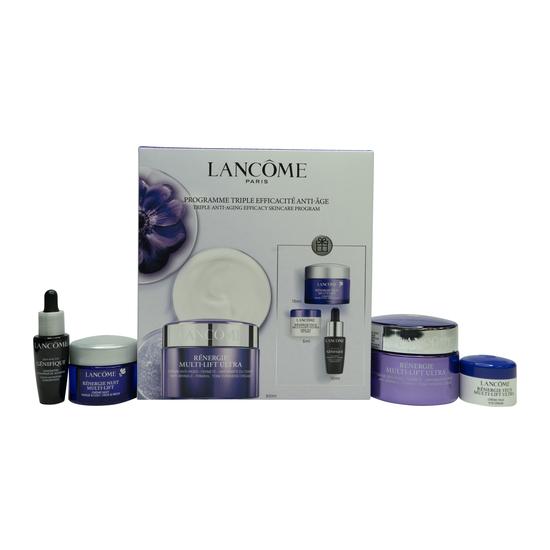 Lancôme Rénergie Multi-Lift Gift Set 15ml Night Cream + 5ml Eye Cream + 100ml Rose Scrub + Hypnose Mascara Noir