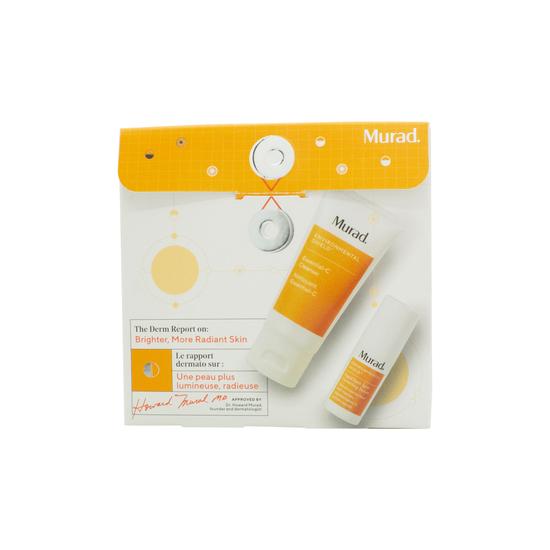 Murad The Derm Report Brighter More Radiant Skin Set 60ml Cleanser + 10ml Dark Spot Correcting Serum (This gift set contains: 1x 60ml Essential-C Cleanser 1x 10ml Rapid Dark Spot Correcting Serum)