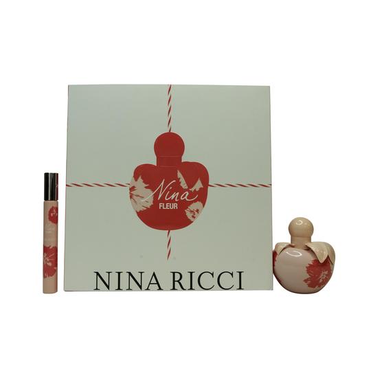 Nina Ricci Gift Set 50ml Nina Fleur EDT Spray + 10ml Nina Fleur EDT Rollerball + 10ml Nina EDT Rollerball