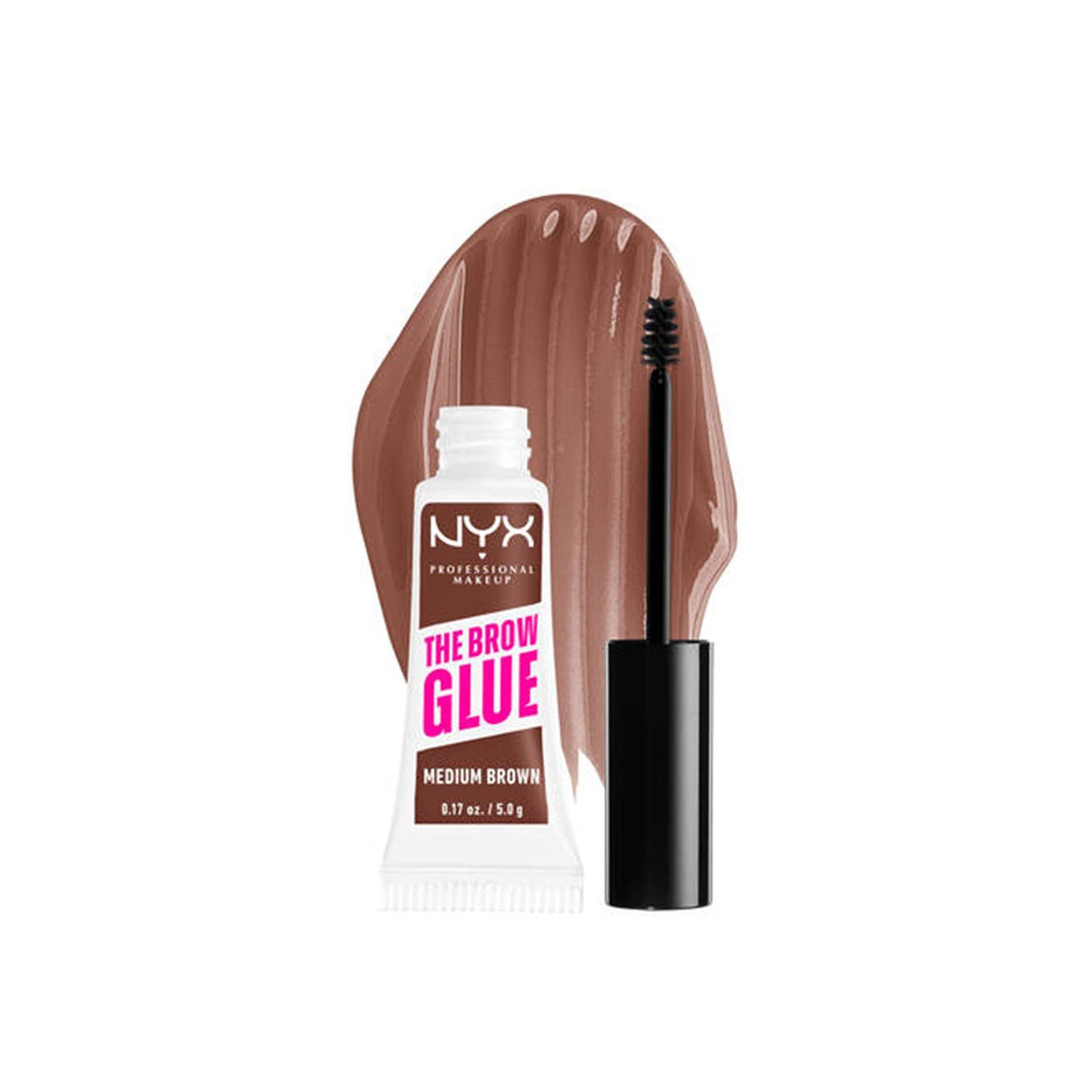 NYX The Grow Glue Instant Brow Styler Gel 5g - Medium Brown