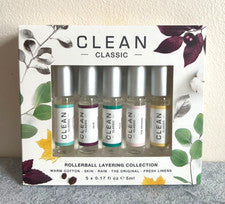 Clean Classic Gift Set -  5x5 ml Rollerball