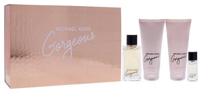 Michael Kors Pour Femme Gift Set 100ml EDP + 100ml Body Lotion + 100ml Shower Gel + 10ml EDP