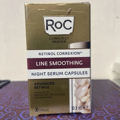 Roc Retinol Correxion Line Smoothing Night Serum 10.5ml - 30 Capsules