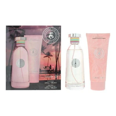 Caribbean Joe Paradise Isle Gift Set 100ml EDP + 100ml Body Lotion