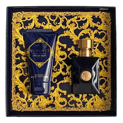 Versace Pour Homme Dylan Blue Gift Set 50ml EDT + 50ml Aftershave Balm + 50ml Perfumed Bath & Shower Gel
