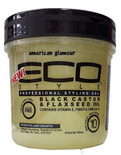 Eco Styler Black Castor & Flaxseed Oil Gel 473ml