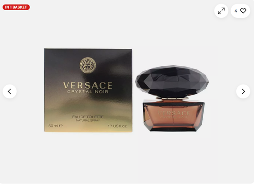 Versace Crystal Noir Eau de Toilette 50ml Spray