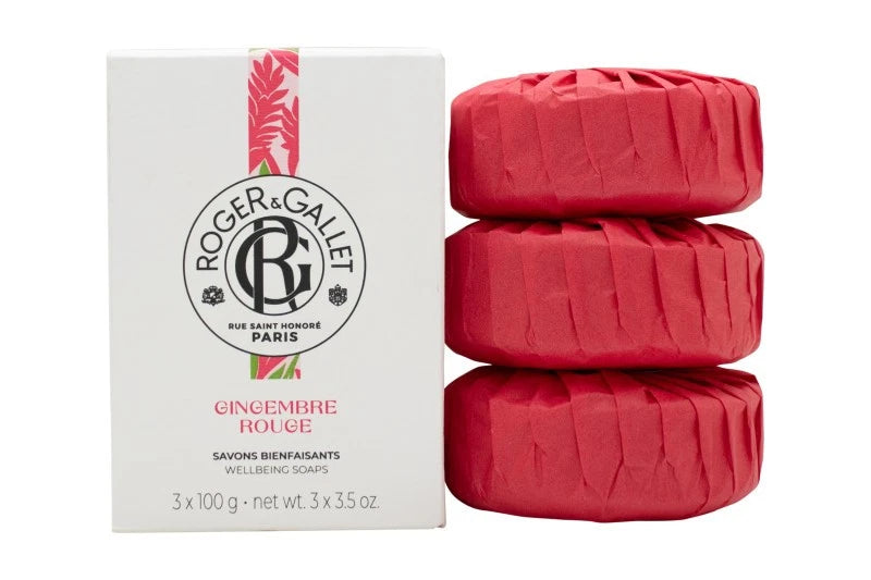 Roger & Gallet Gingembre Rouge Soap 3 x 100g