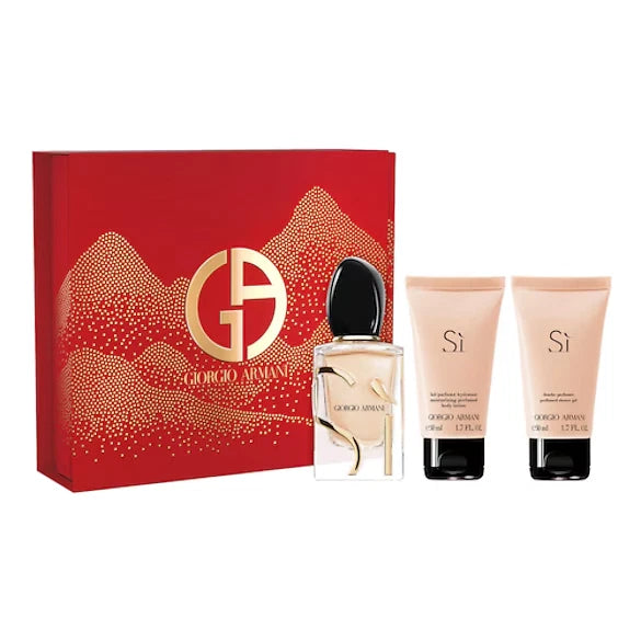 Giorgio Armani Si Gift Set 50ml EDP + 50ml Body Lotion + 50ml Shower Gel