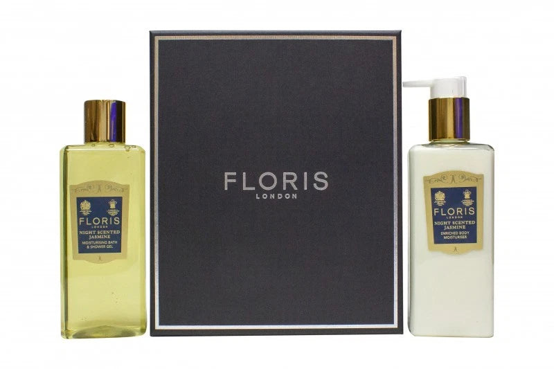 Floris Night Scented Jasmine Gift Set 250ml Body Lotion + 250ml Shower Gel