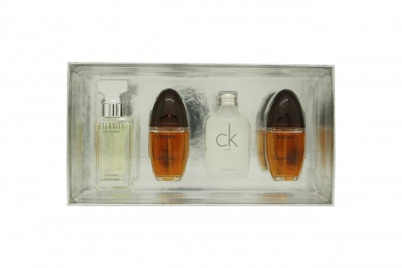 Calvin Klein Women Miniature Gift Set 15ml Eternity EDP + 15ml CK One EDT + 2 x 15ml Obsession EDP