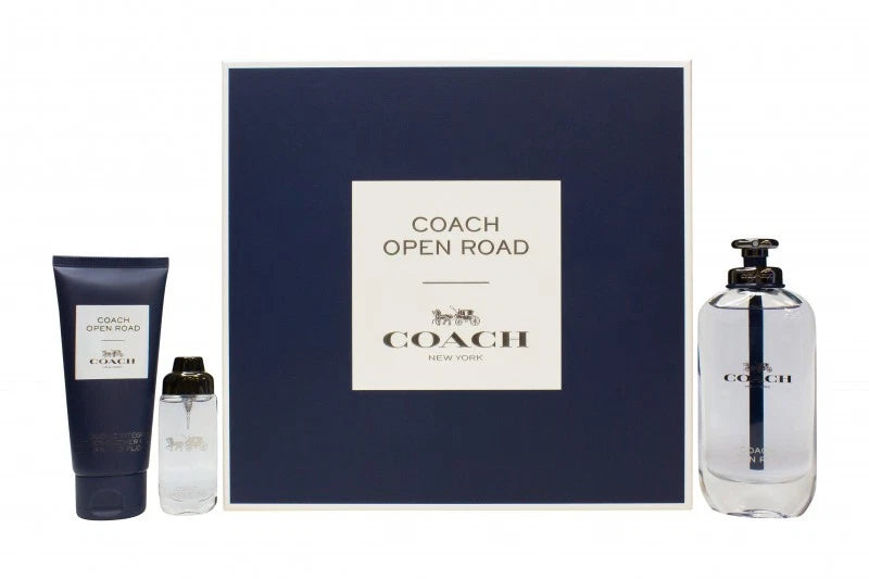Coach Open Road Gift Set 100ml EDT + 100ml Shower Gel + 15ml EDT