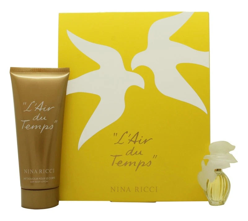 Nina Ricci L'air Du Temps Gift Set 100ml EDT + 75ml Body Lotion
