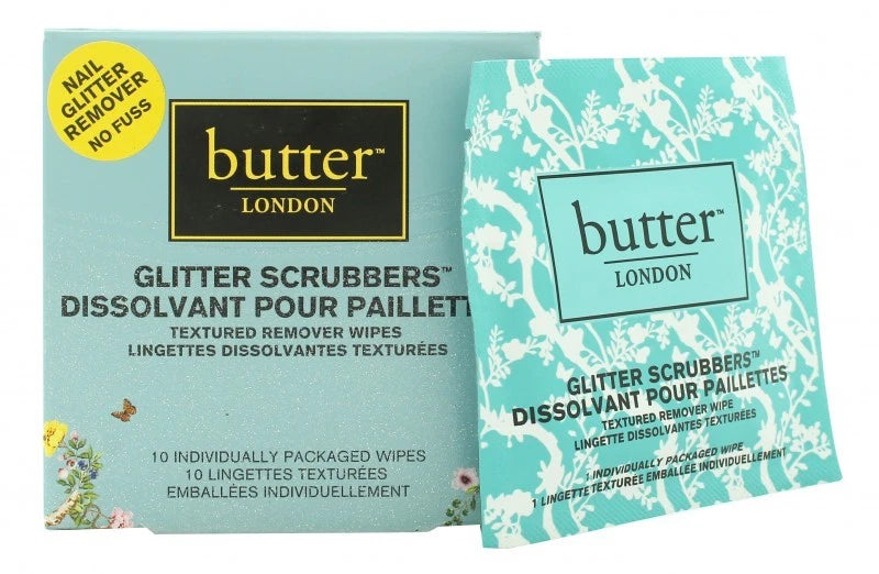 Butter London Scrubbers 2in1 Prep & Remover Wraps 10 Pieces