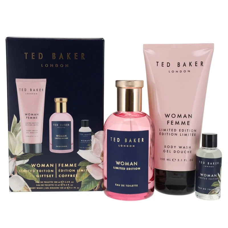Ted Baker Woman Limited Edition Gift Set 100ml EDT + 15ml EDT + 150ml Body Wash