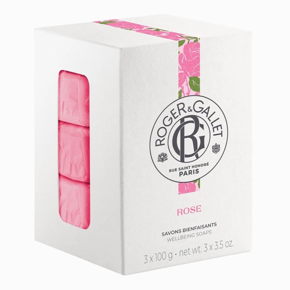 Roger & Gallet Rose Bar of Soap 3 x 100g
