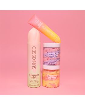 Sunkissed X Love Hearts Soap & Scrub Whipped Body Butter 250g - Blackcurrant